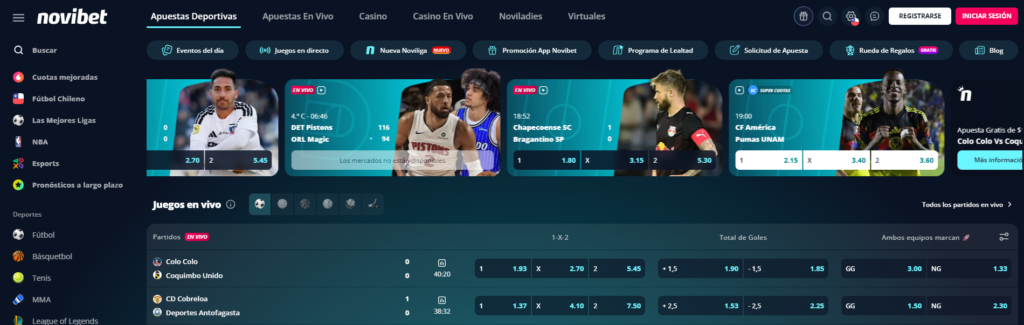 Código promocional Novibet