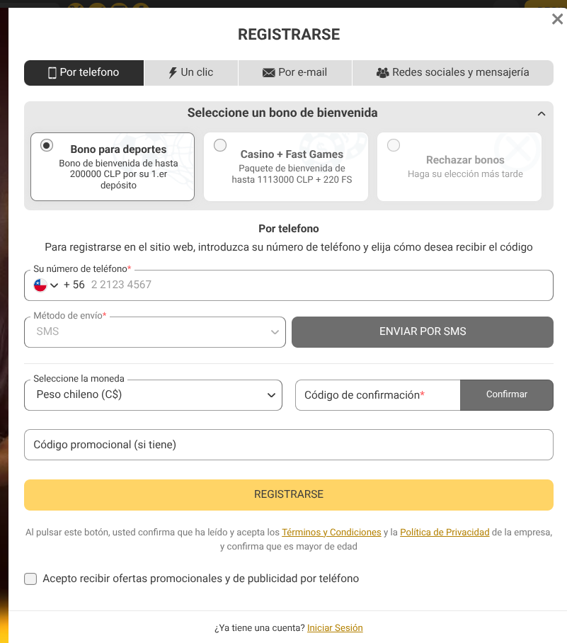 Código promocional Melbet