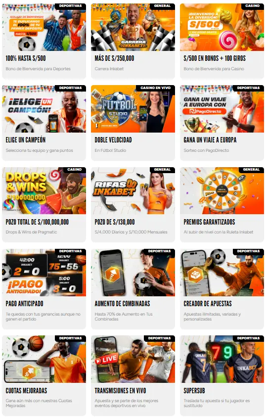promociones Inkabet en Julio 2026