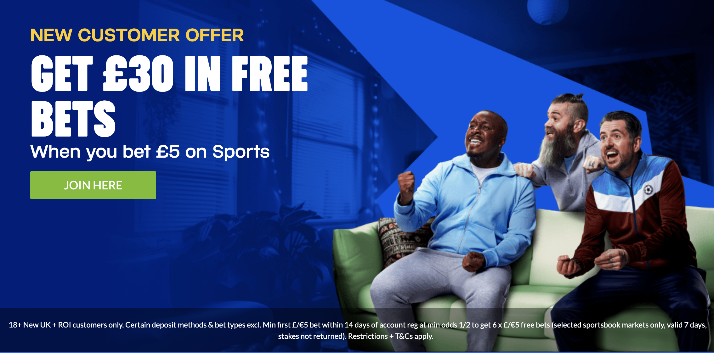 coral bet 5 get 30 welcome offer